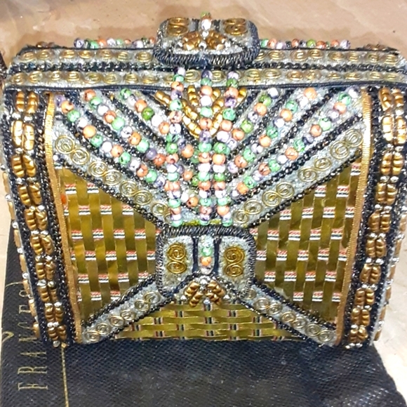 MARY FRANCES EVENING MID SMALL HANDLE  HANDBAG COLLECTIBLE Regency Core - Picture 4 of 14